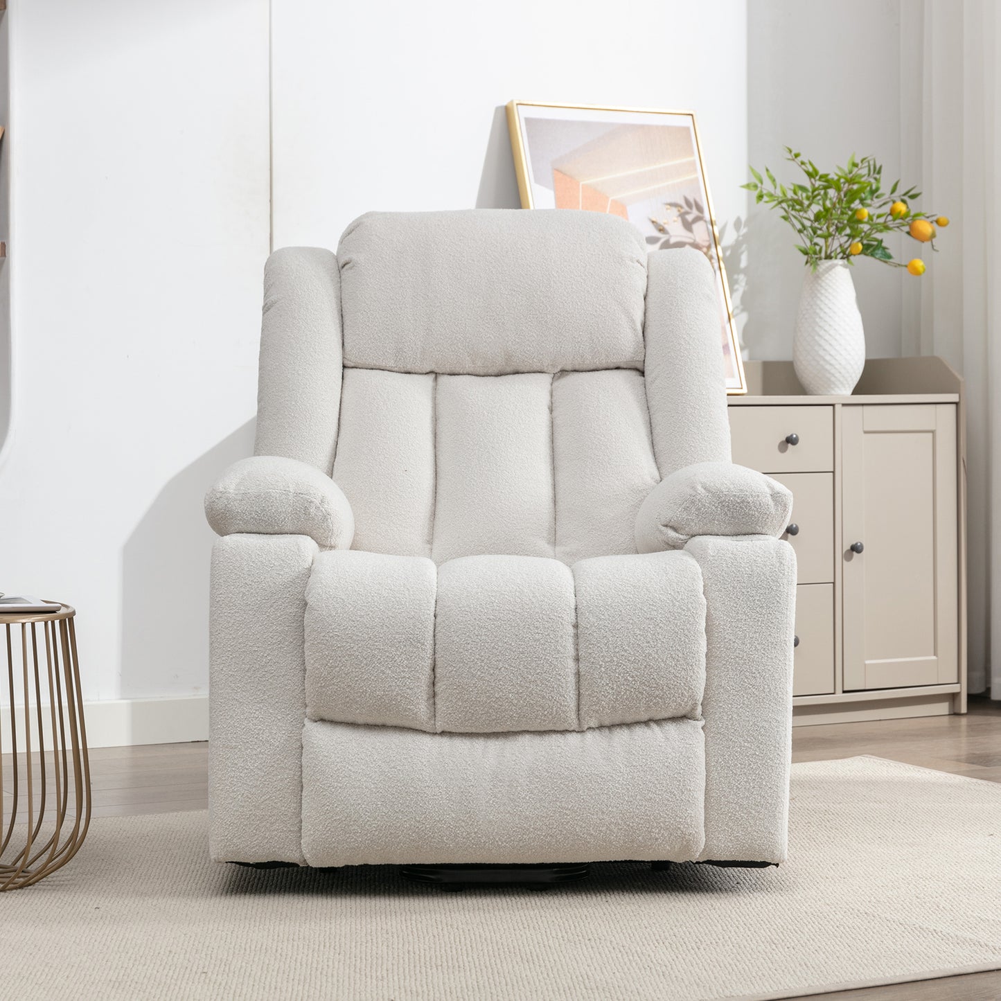 Sedgeford electric riser recliner with massage and heat