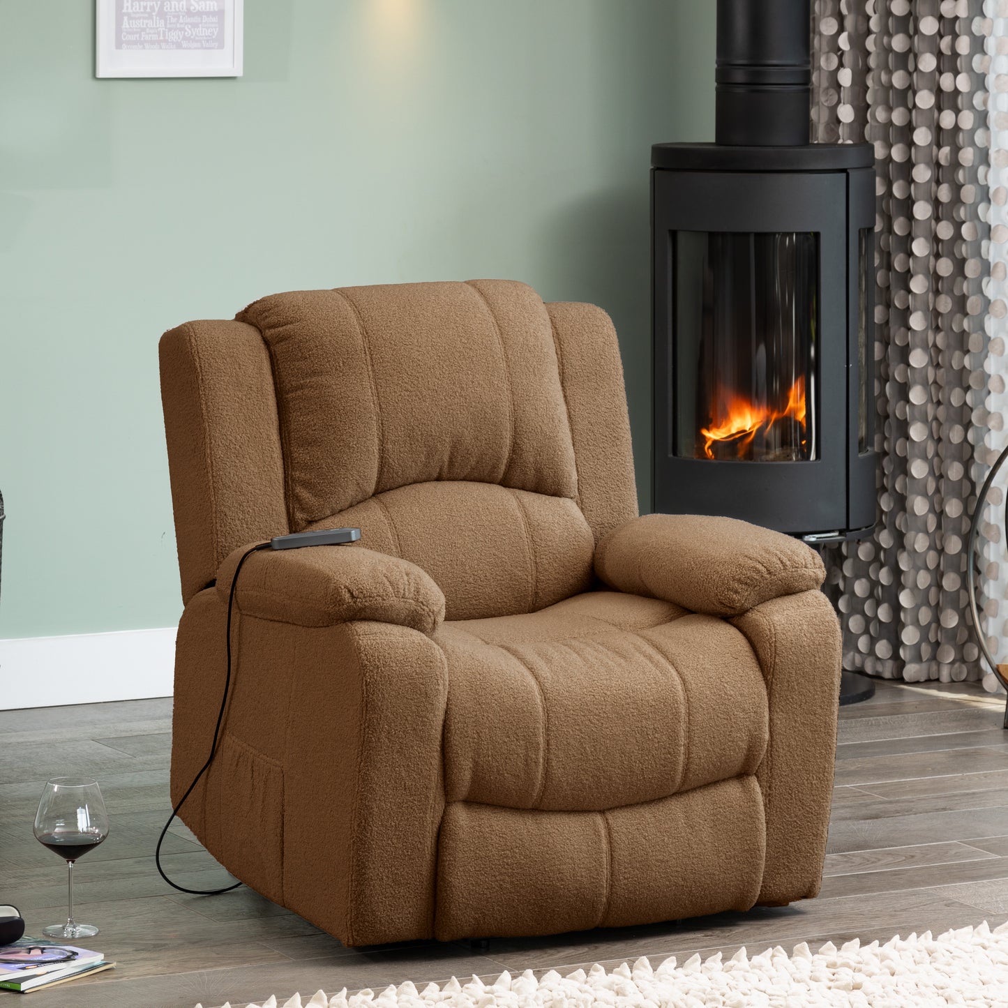 Shendish Electric Riser Recliner With Massage And Heat