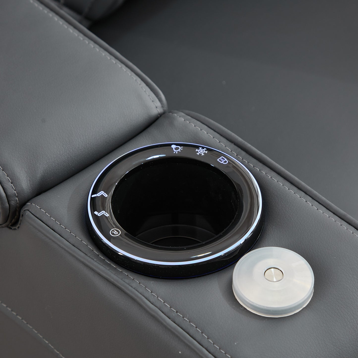 Bancroft Electric Riser Recliner with Massage, Heat, Cooling Cup Holder, Storage + Table