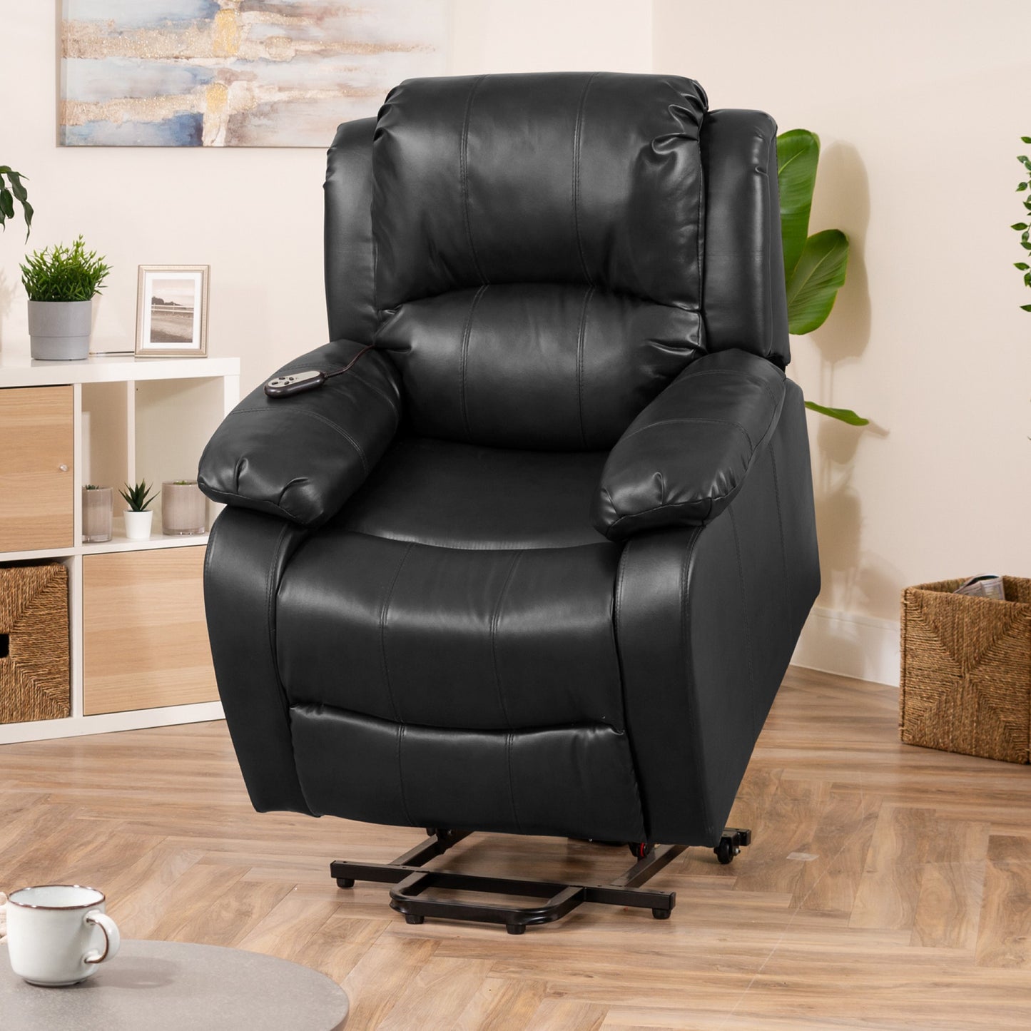 Shelburne heat massage dual motor riser recliner