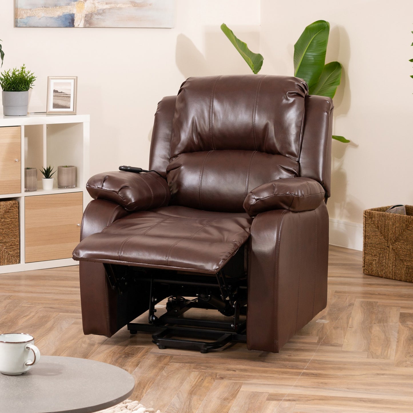 Shelburne heat massage dual motor riser recliner