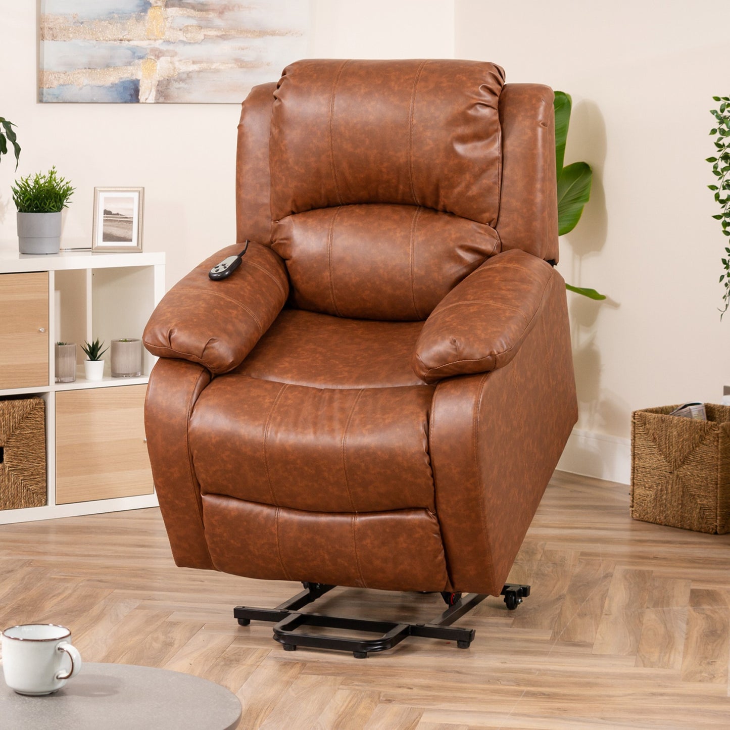 Shelburne heat massage dual motor riser recliner