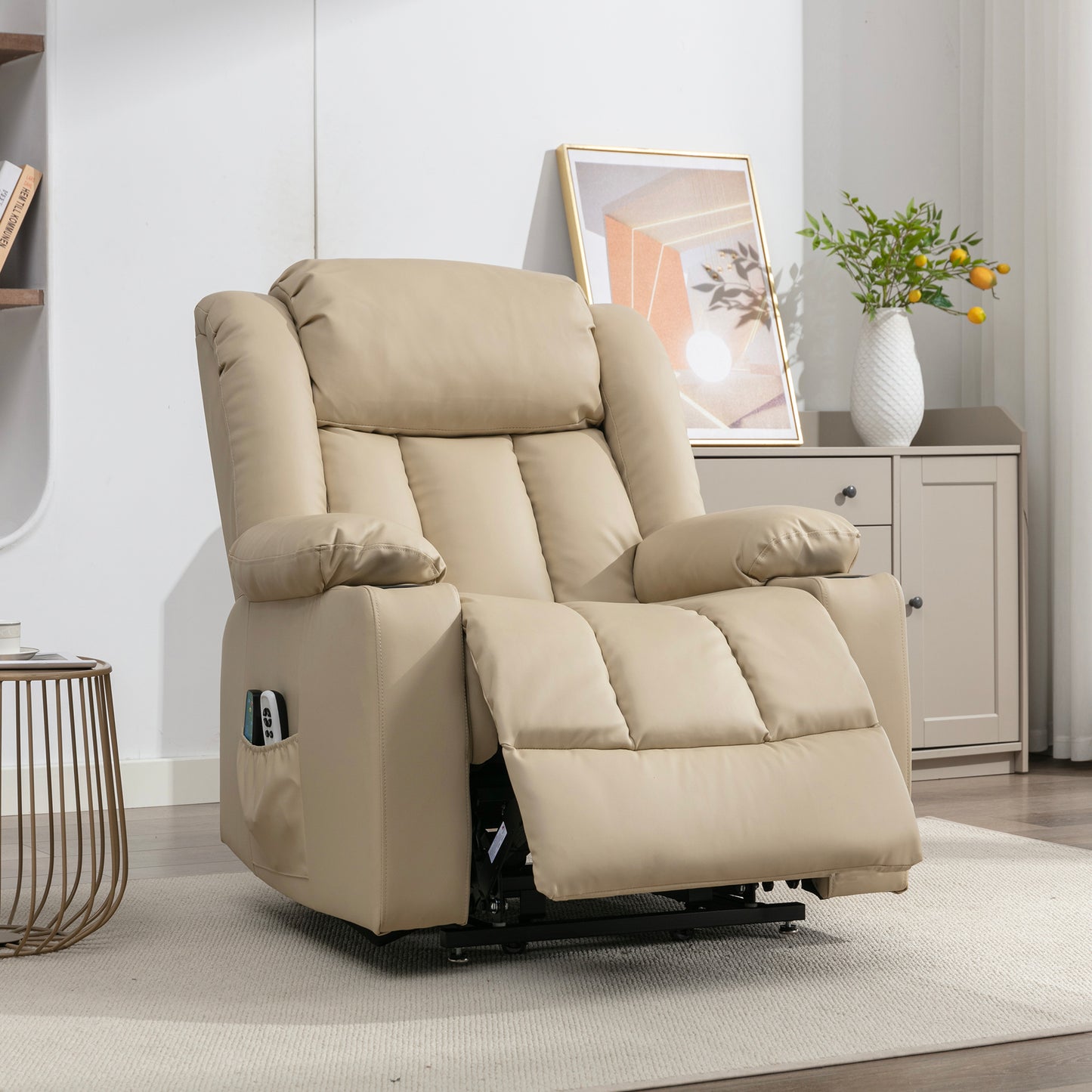 Hargrave heat massage dual motor electric riser recliner