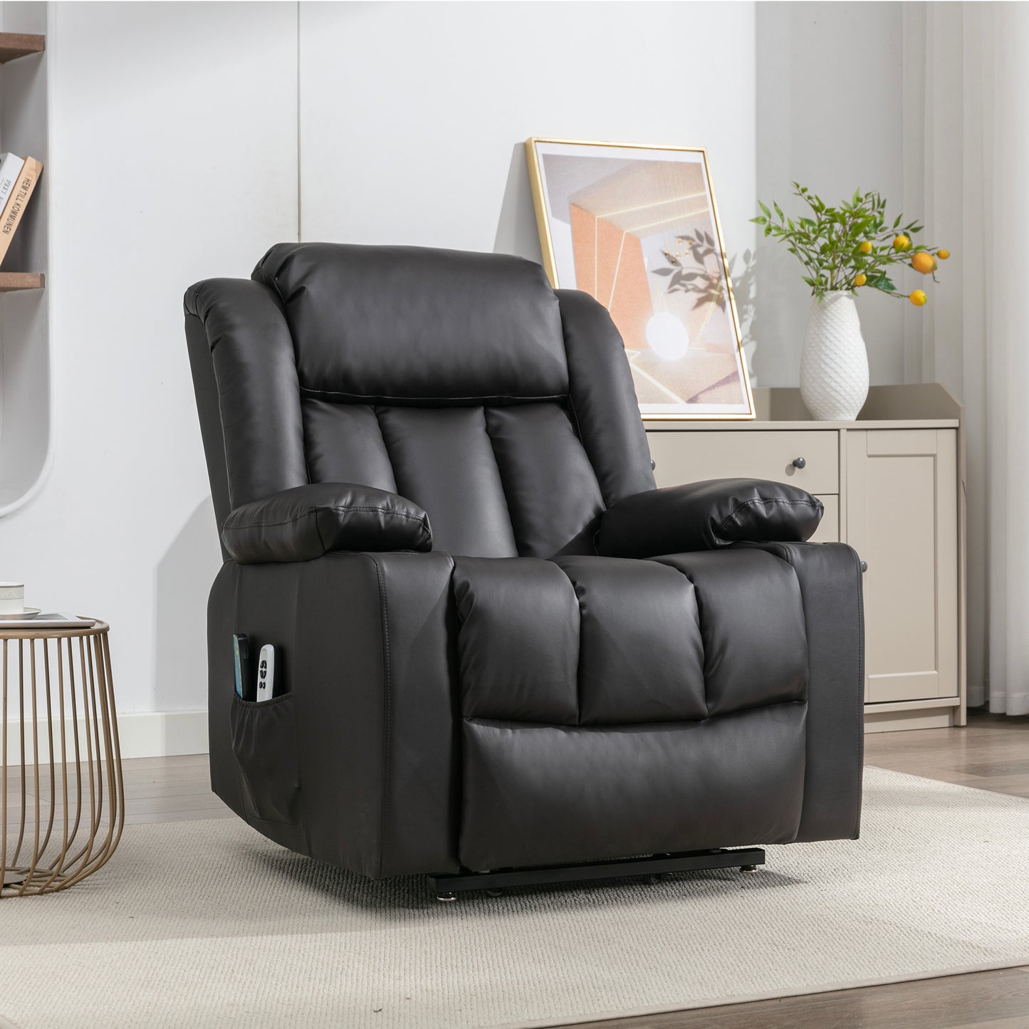 Hargrave heat massage dual motor electric riser recliner