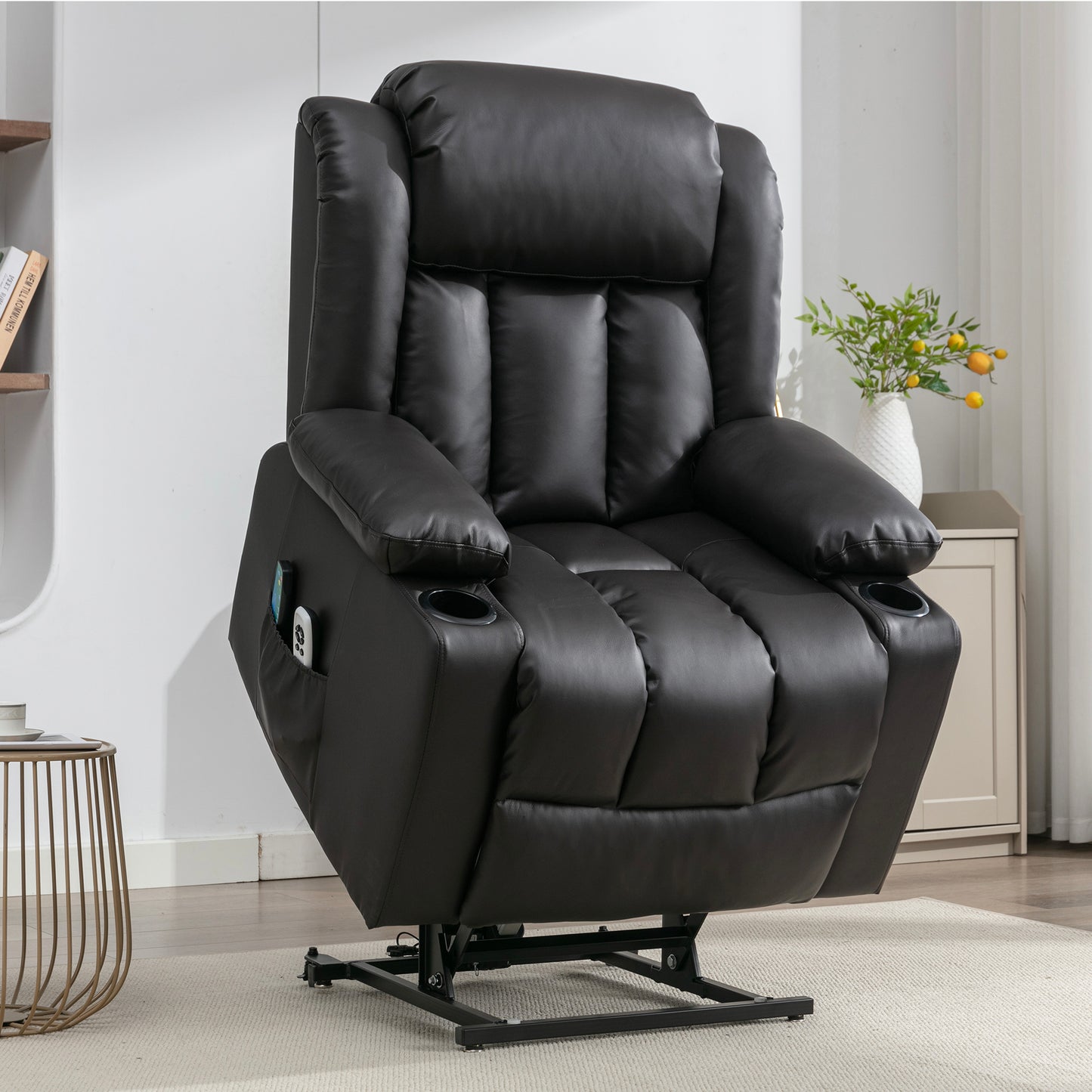 Hargrave heat massage dual motor electric riser recliner