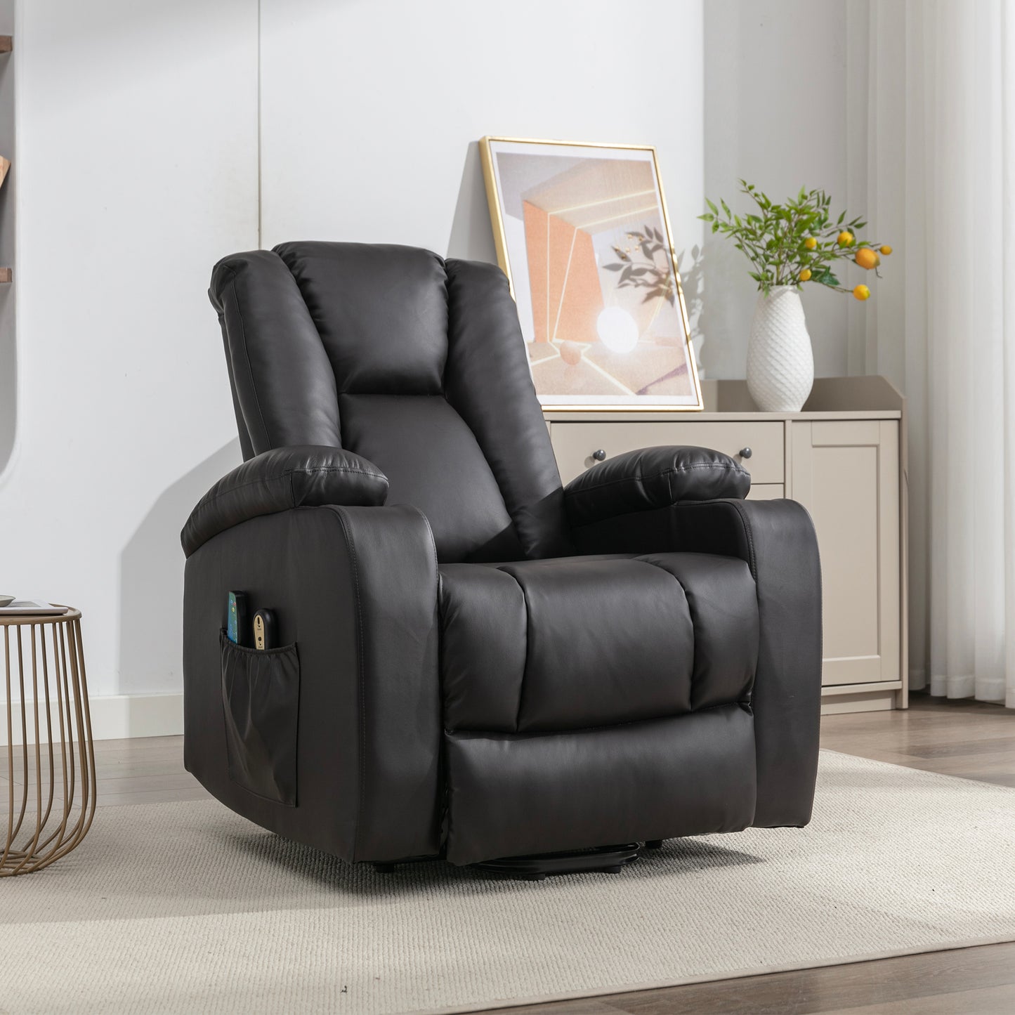 Saxham electric riser recliner with massage and heat