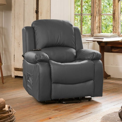 Emsworth electric riser recliner with massage and heat