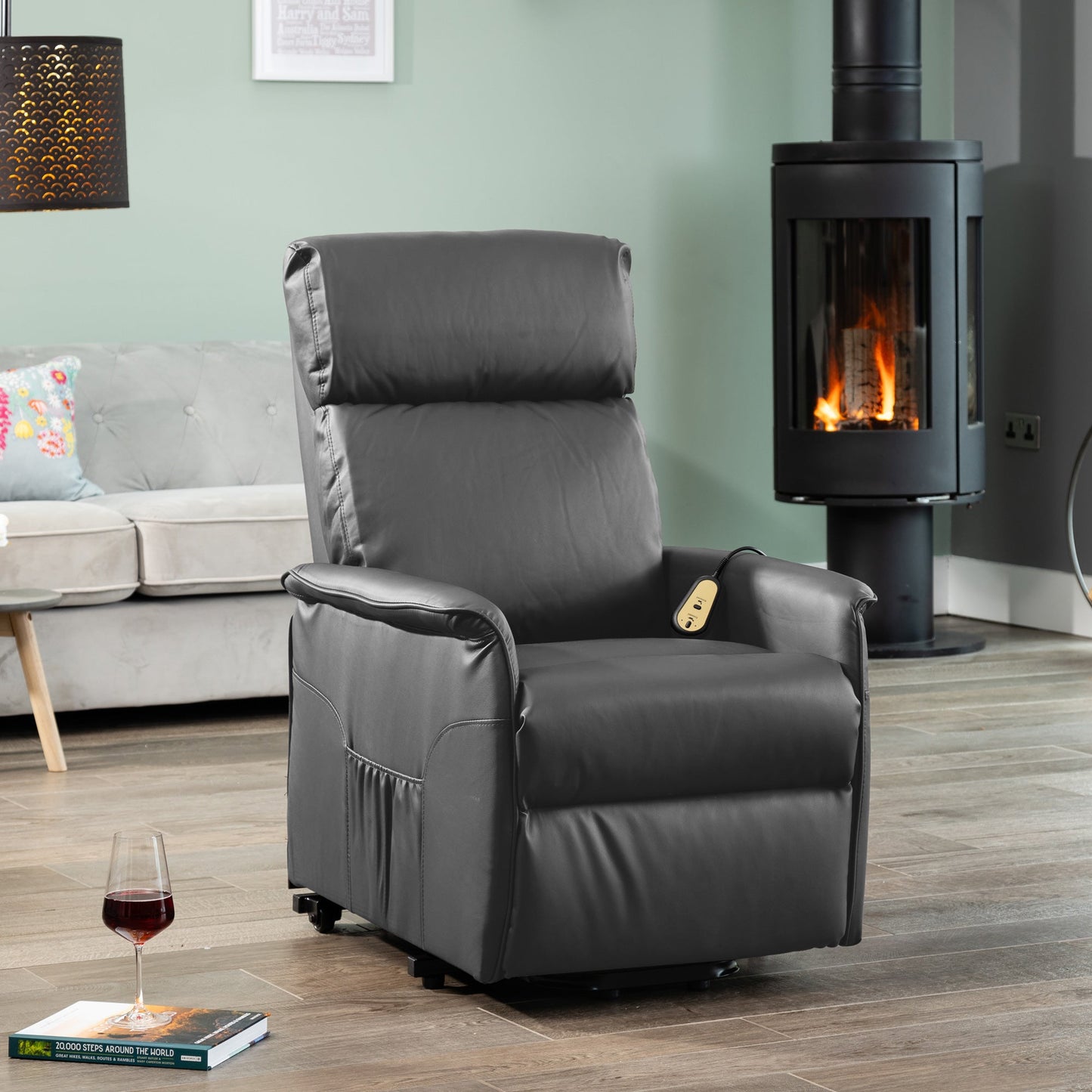 Chalfont electric lift assist riser recliner chair