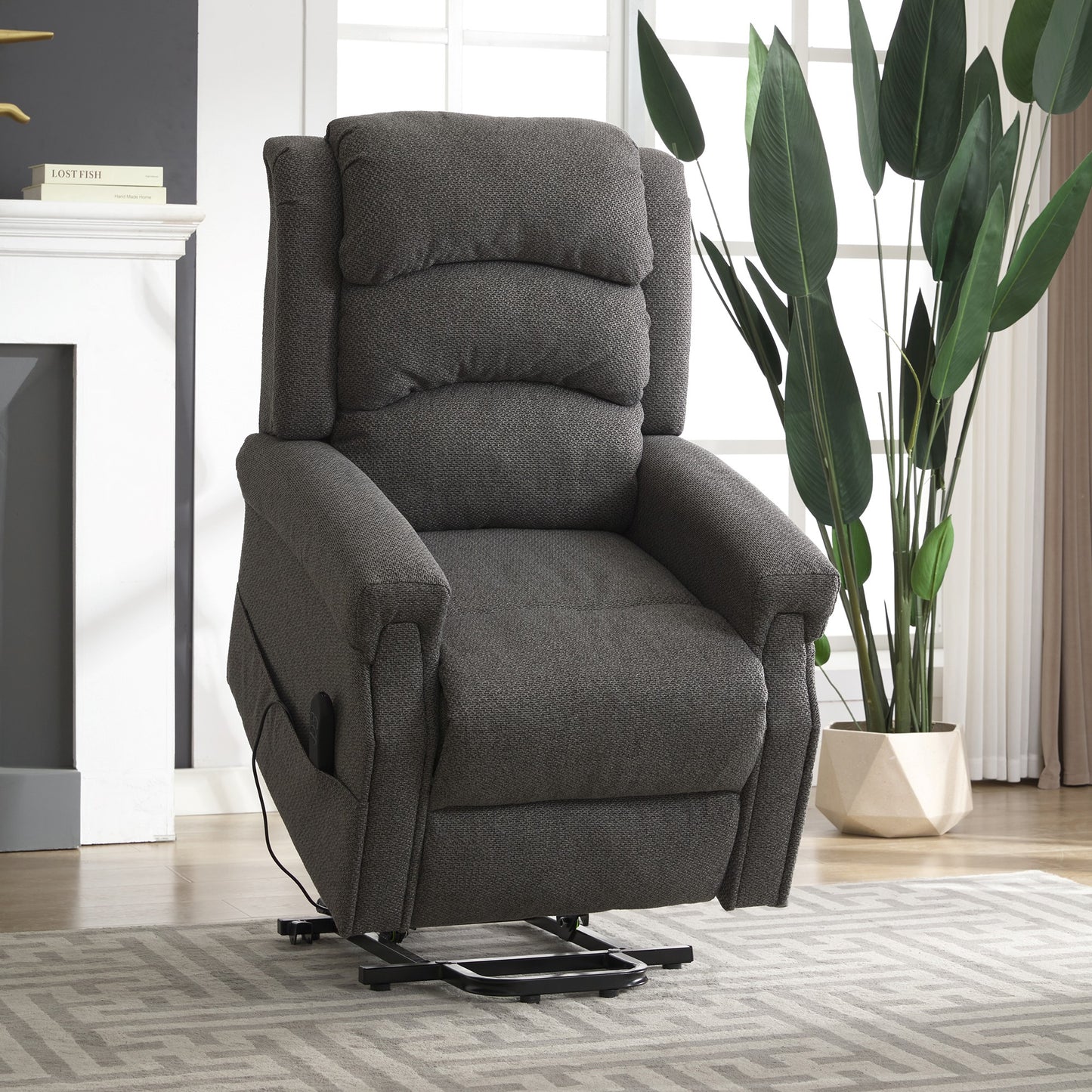 Broughton heat massage dual motor electric riser recliner