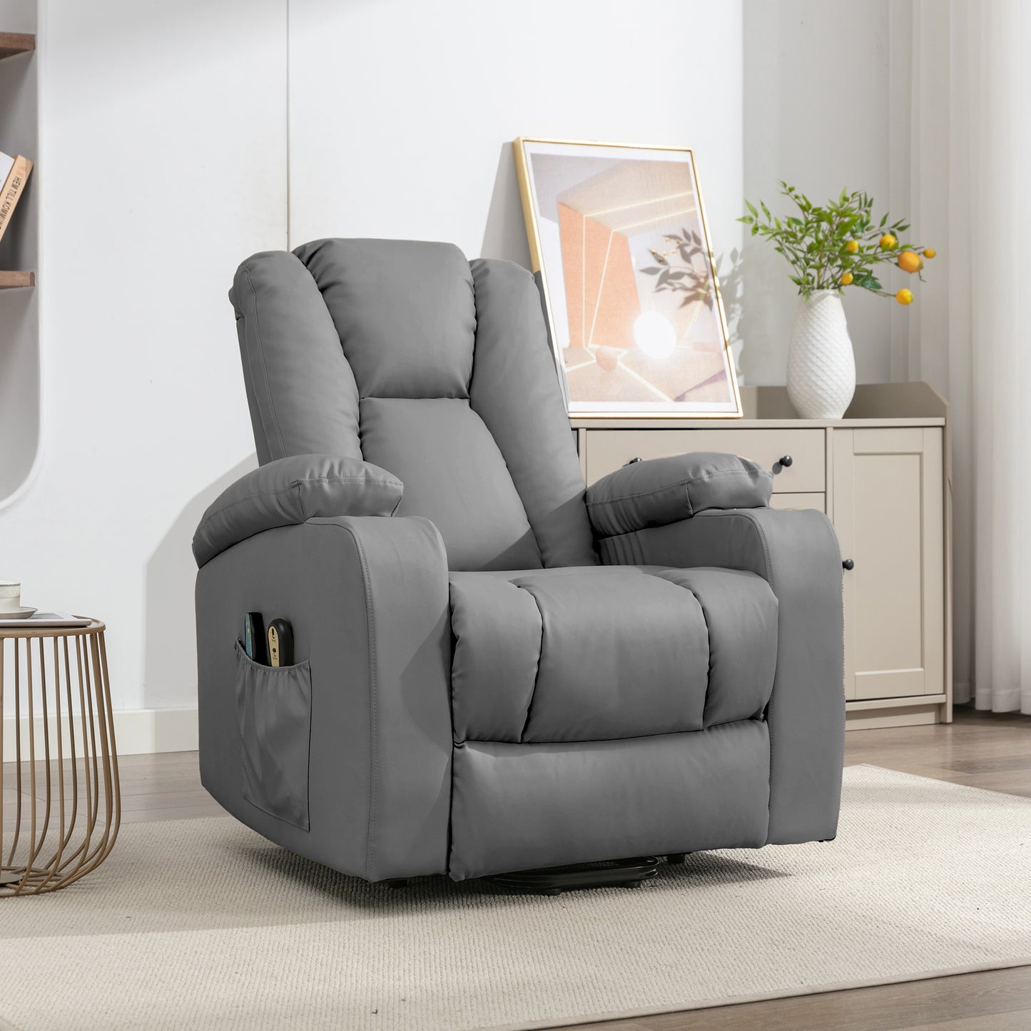 Saxham electric riser recliner with massage and heat