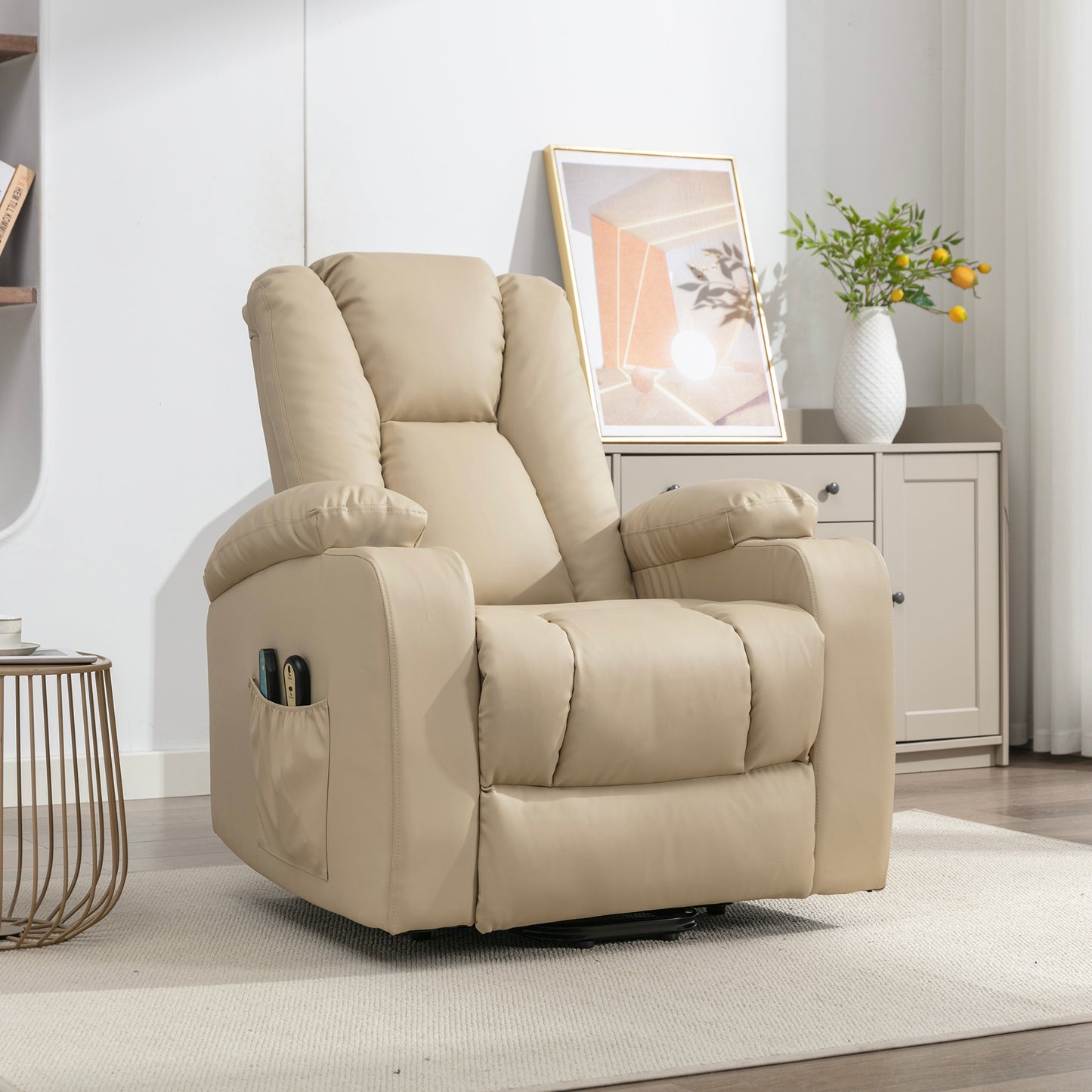 Saxham electric riser recliner with massage and heat