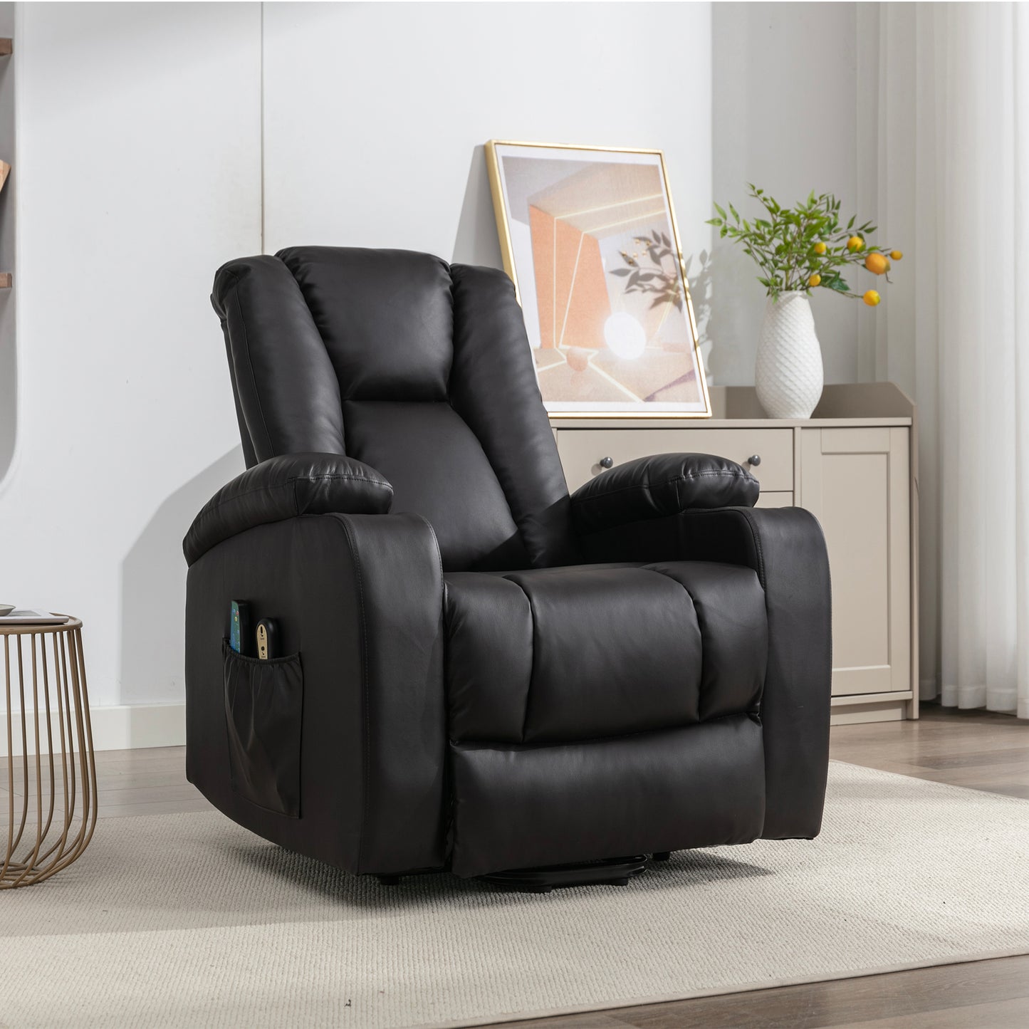 Saxham electric riser recliner with massage and heat